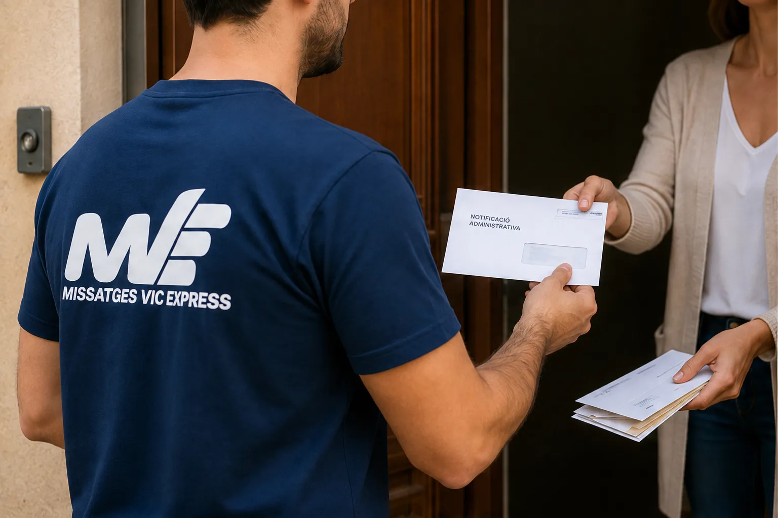 Lliurament d’una notificació a domicili